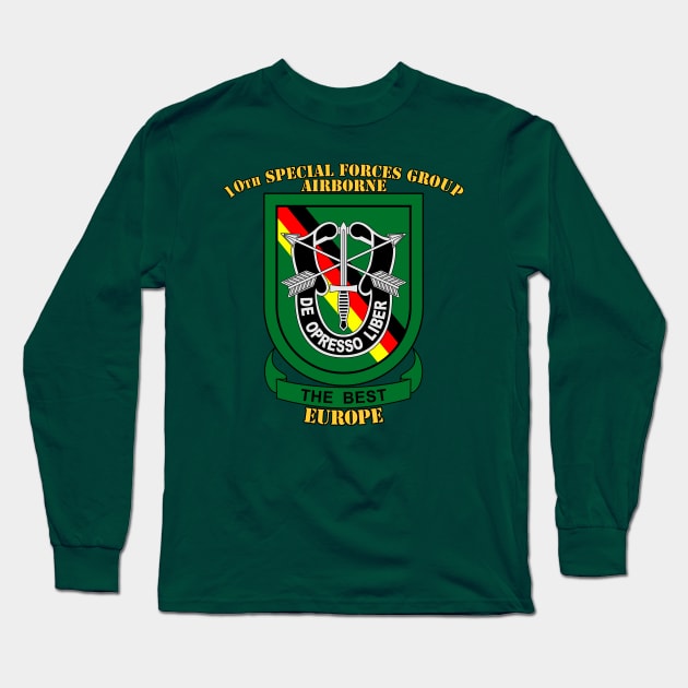 10th Special Forces Group Long Sleeve T-Shirt by MBK